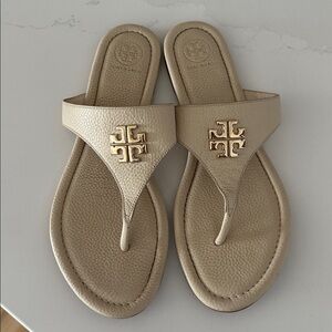 Tory Burch Jolie Thong Sandals (Ivory) Size 9